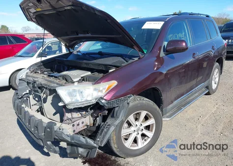 2013 Toyota Highlander Base Plus V6 from USA, damaged, VIN 5TDBK3EH6DS252437